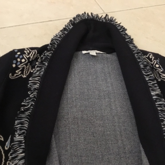 Chico’s Shawl Neck Cropped Cardigan Sz M - Picture 5 of 5